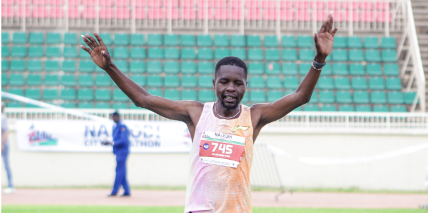Eliud Magut during last year's race/ TEDDY MULEI