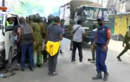 Female cop collapses during protests, rushed to hospital