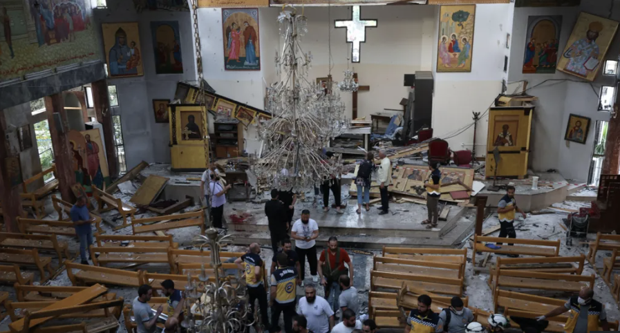 Suicide bombing at Damascus church kills 22