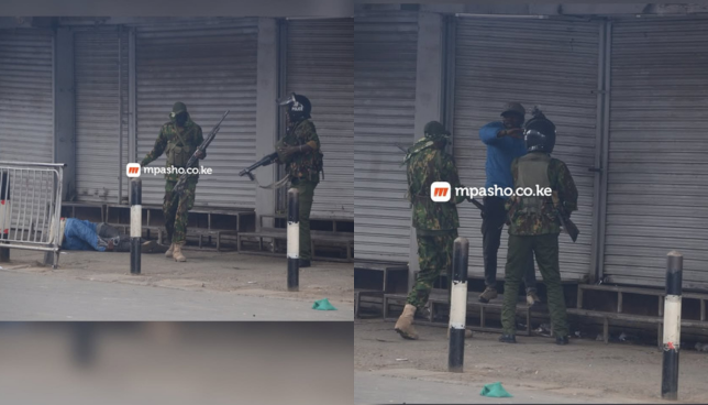 Mask Vendor Shot Dead by Police In Nairobi CBD During Demos