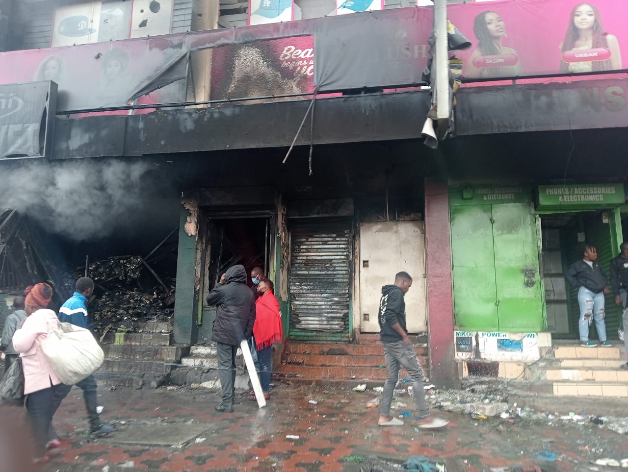 Post-demo chaos: Traders count losses from looting, destruction