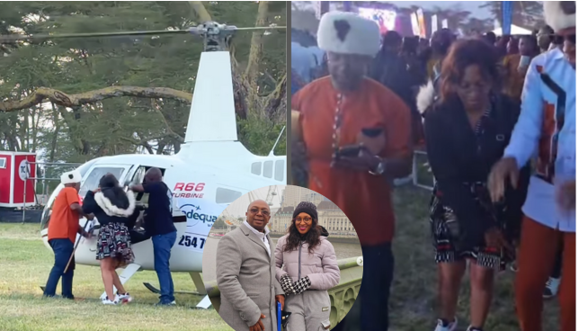 Simon Kabu Surprised with Chopper Ride to Ngemi Festival by Daughter