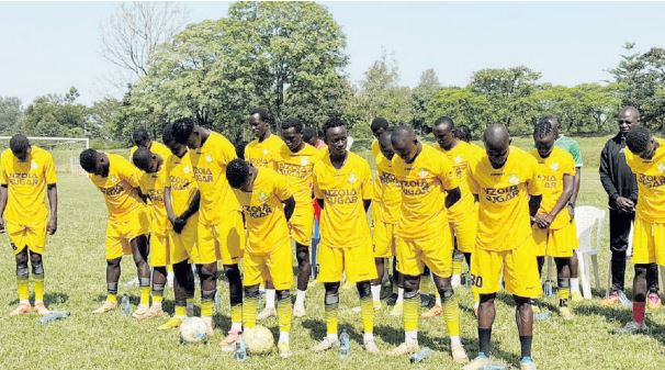 Nzoia Sugar players after takeover by West Kenya Sugar /HANDOUT