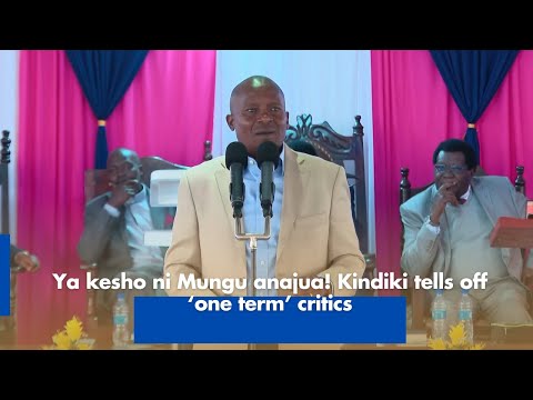 Ya kesho ni Mungu anajua! Kindiki tells off ‘one term’ critics