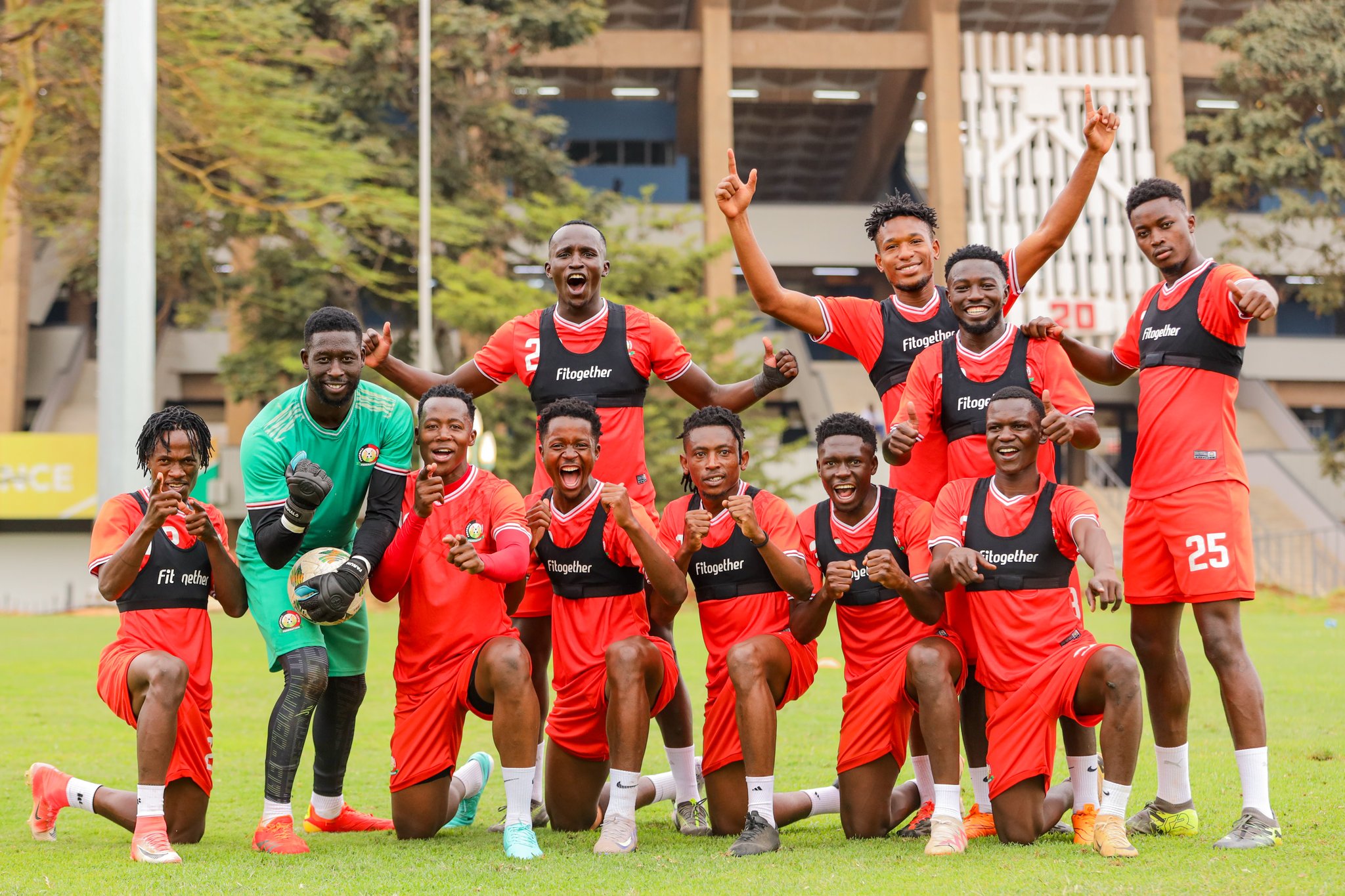 Harambee Stars in training