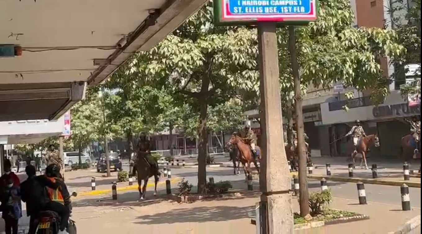 Heightened security as police patrol CBD on horses