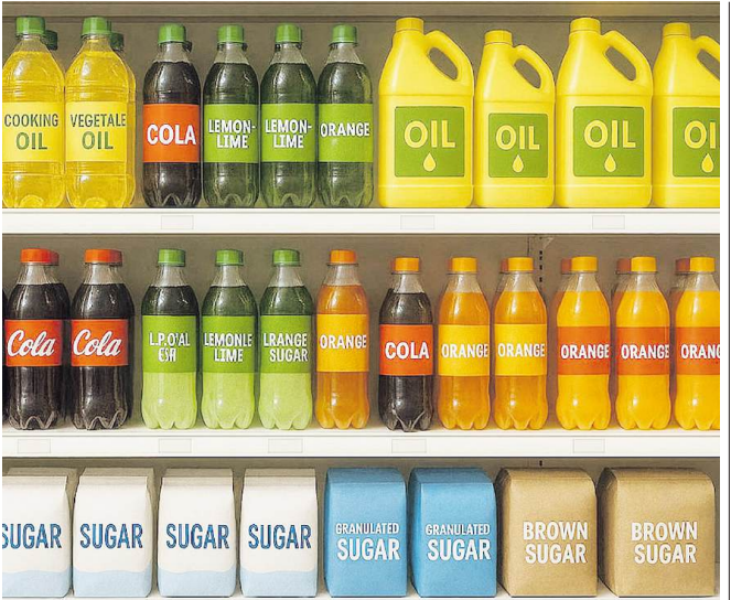 Most packaged foods contain too much salt, sugar and fat