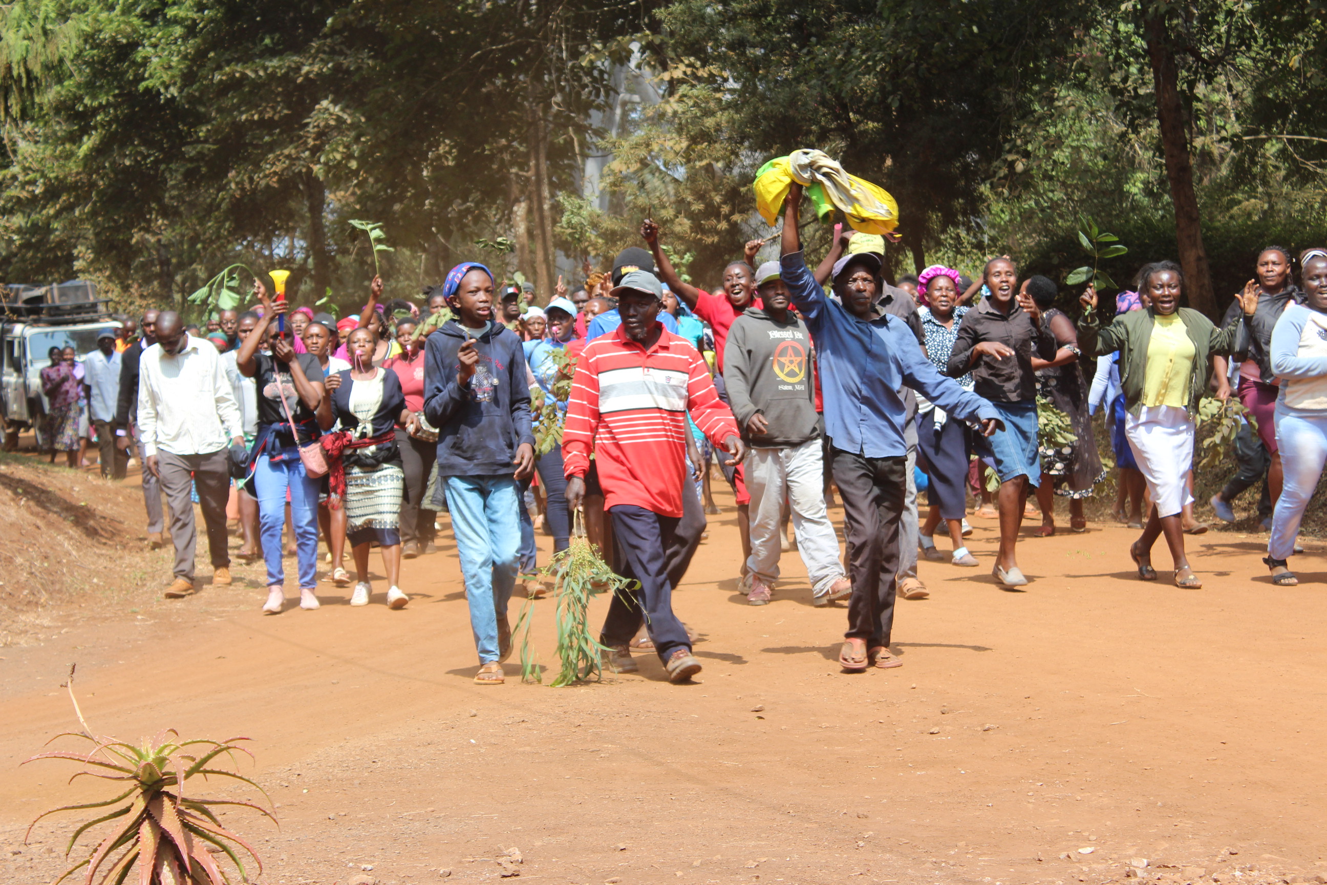 Makuyu residents protest over delayed resettlement of squatters