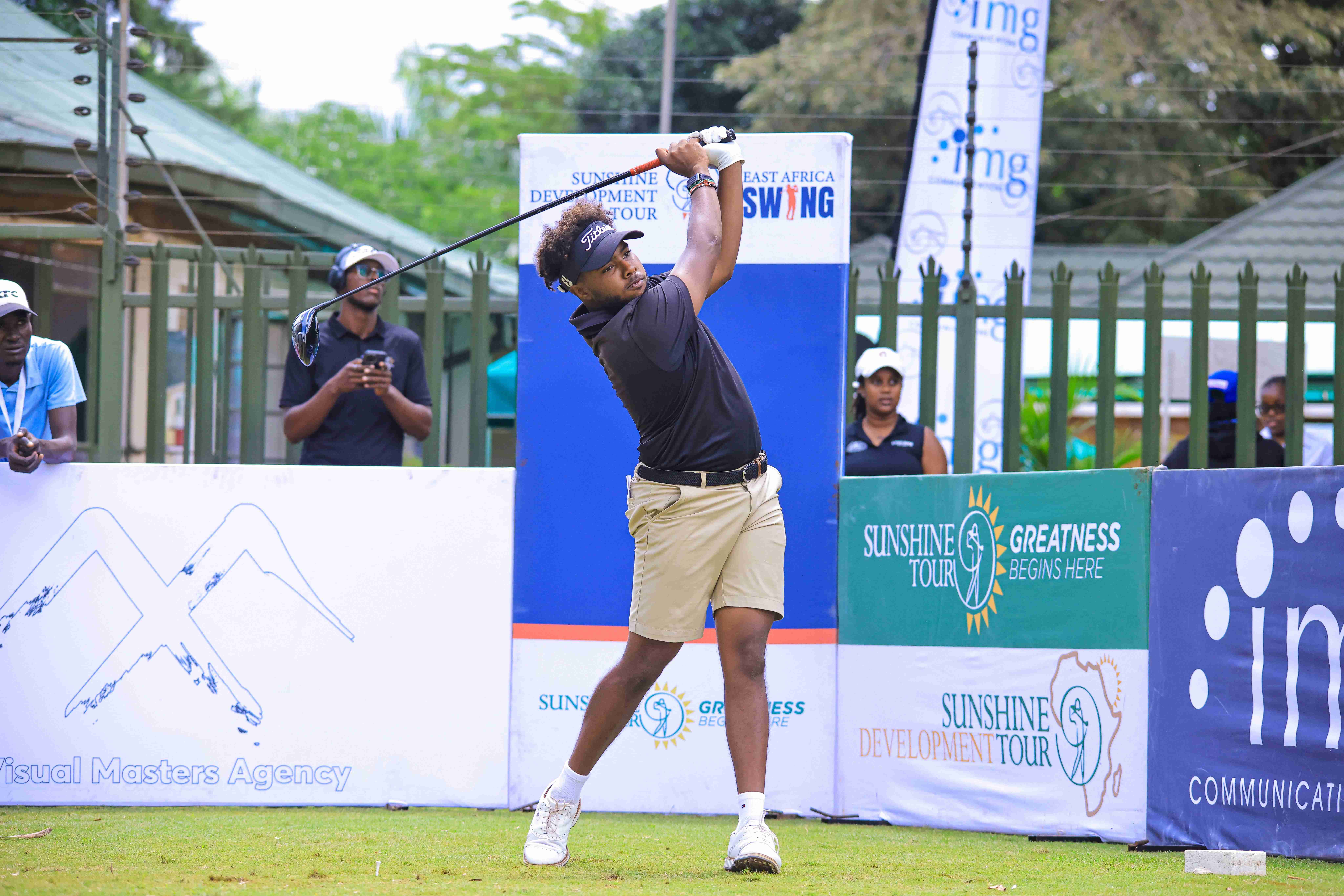 Njoroge Kibugu tees off in a previous event