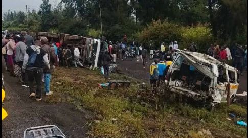 Two dead, 10 injured in Nakuru – Eldoret Highway accident