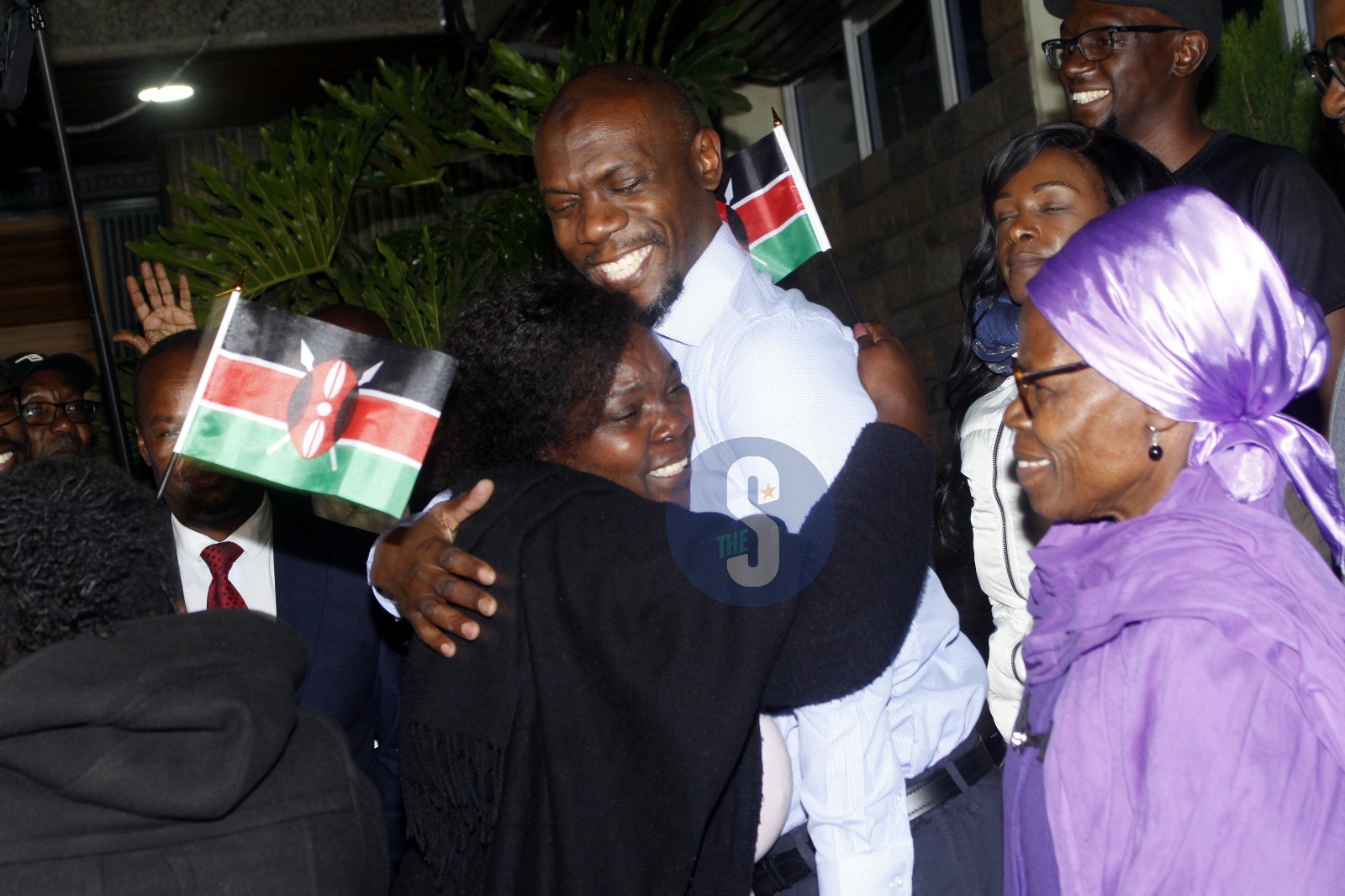 [PHOTOS] Tears of joy as Steve Munyakho arrives