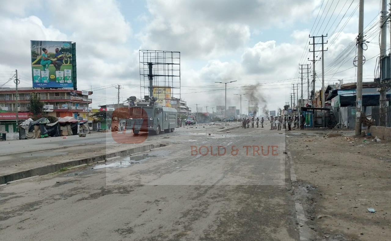 Running Battles Erupt in Kitengela on Saba Saba Day