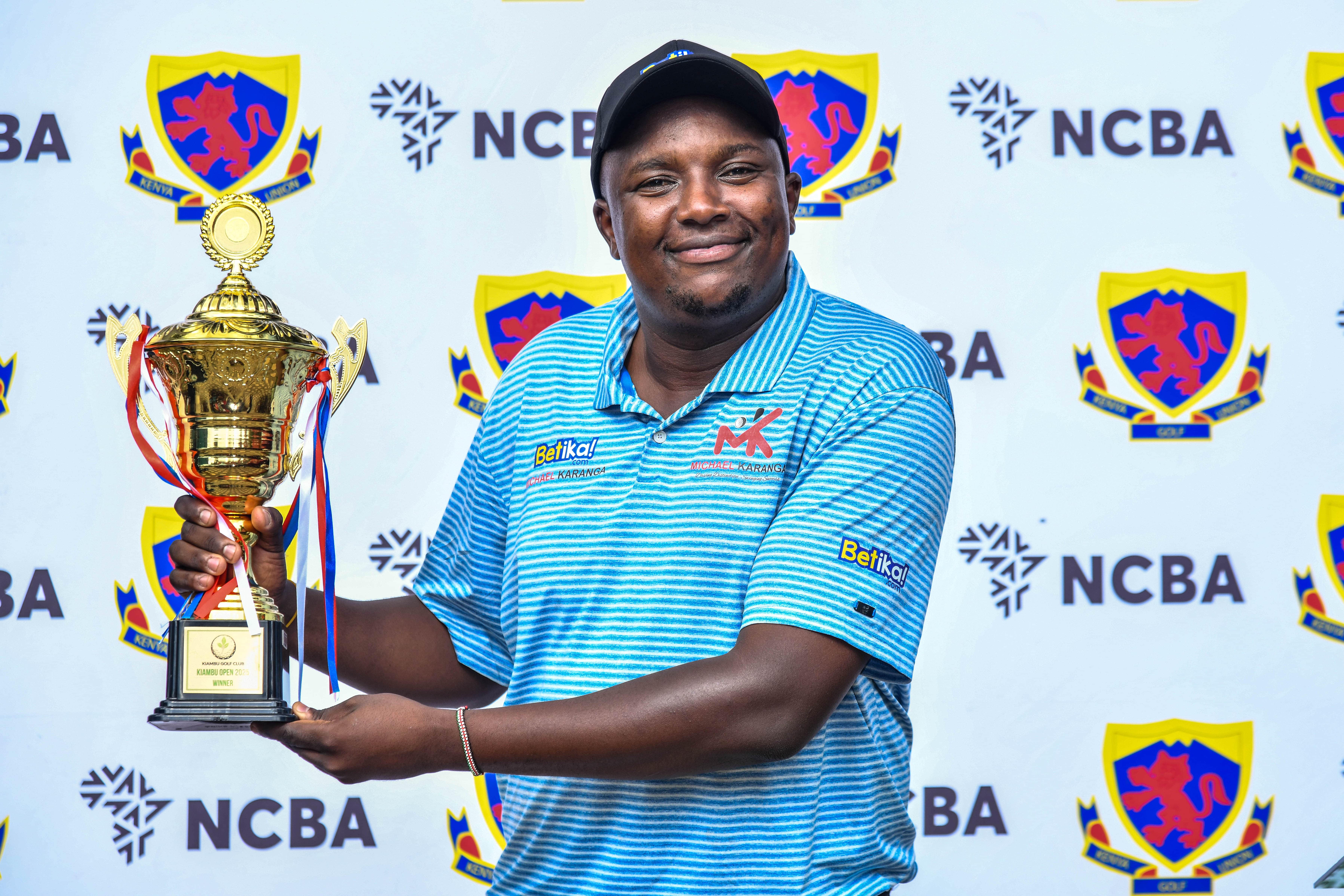 Michael Karanga, winner of the 2025 NCBA Kiambu Open