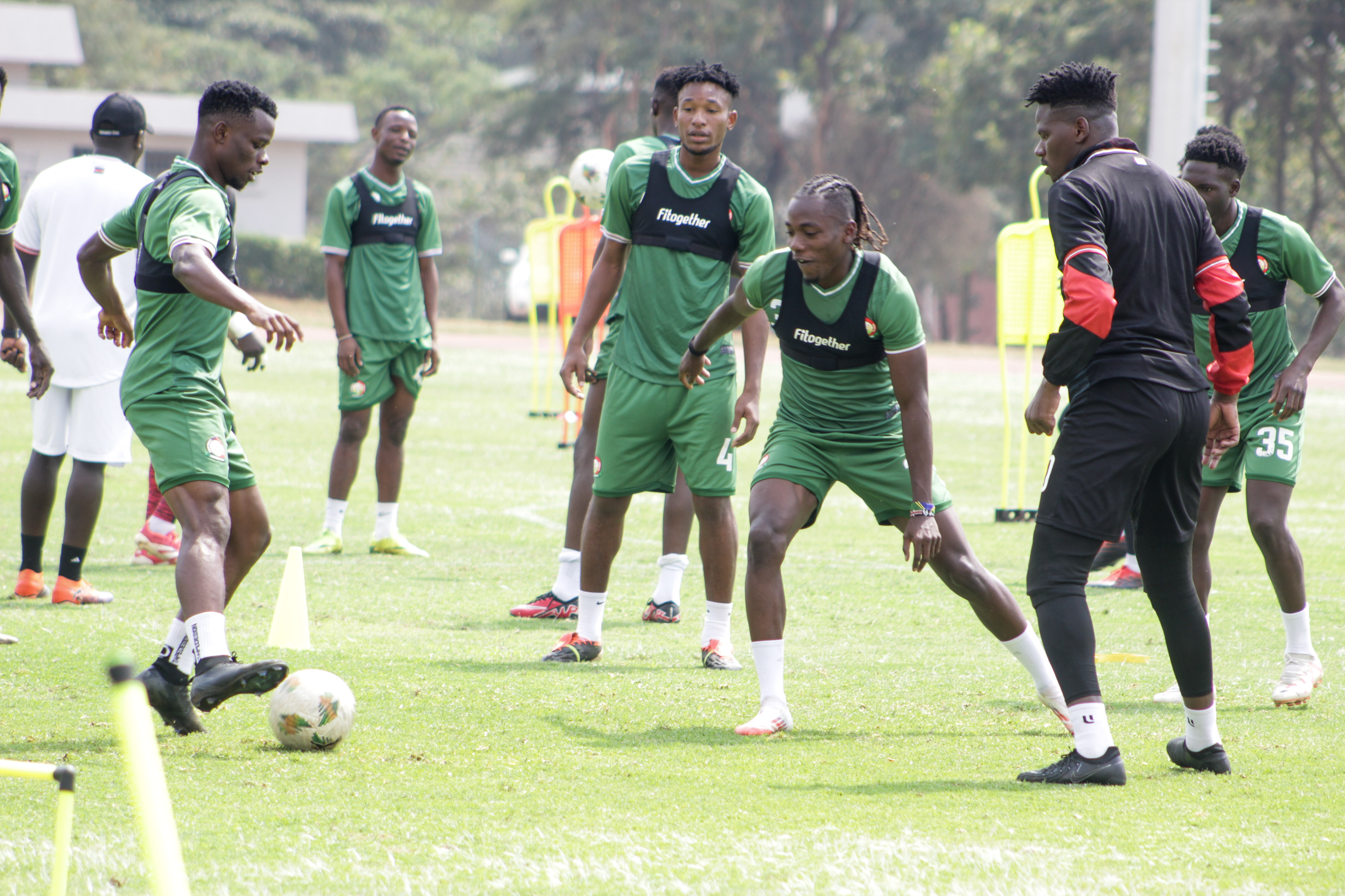 Harambee Stars players in a training session
