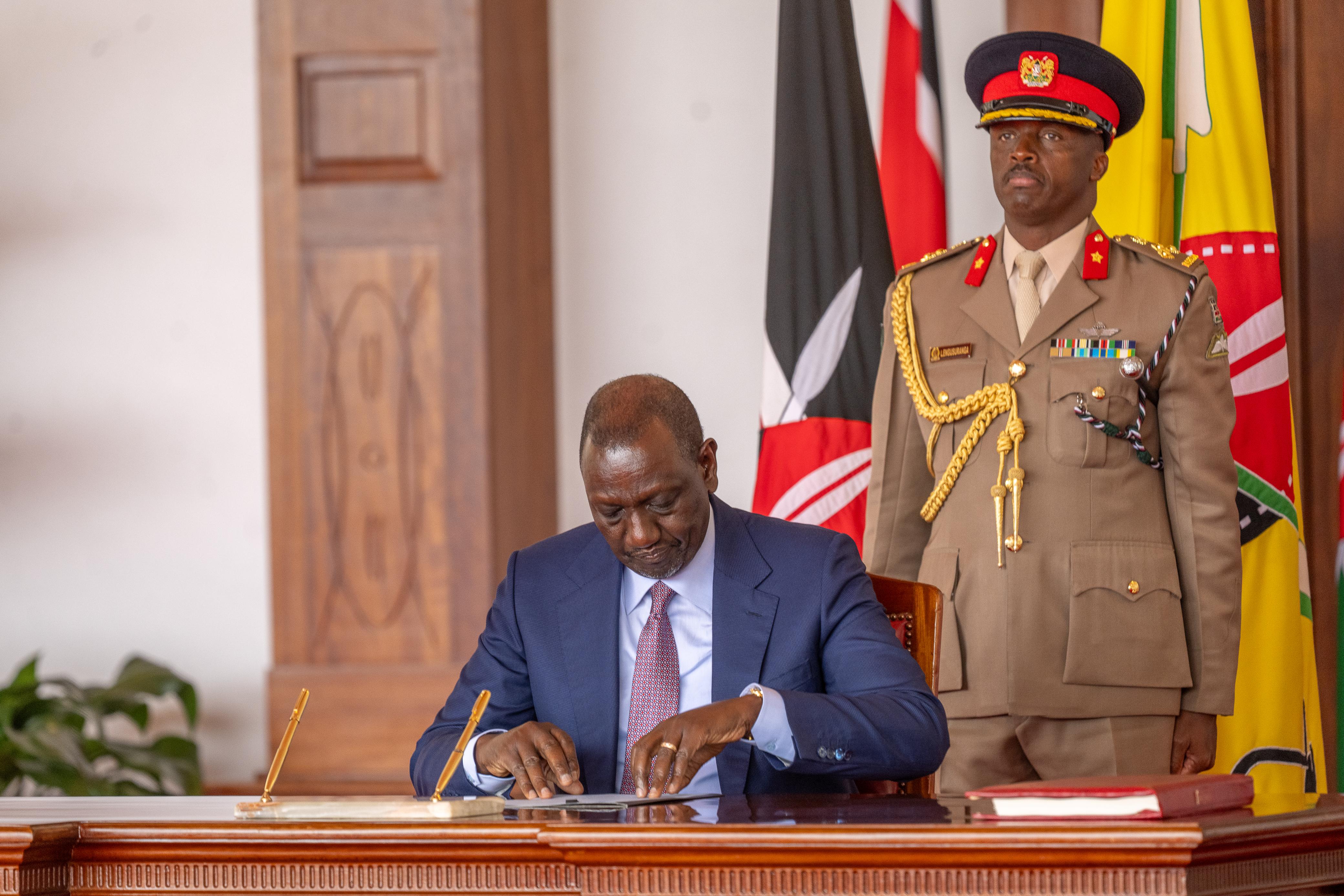 [PHOTOS] Ruto assents to the Division of Revenue Bill, 2025