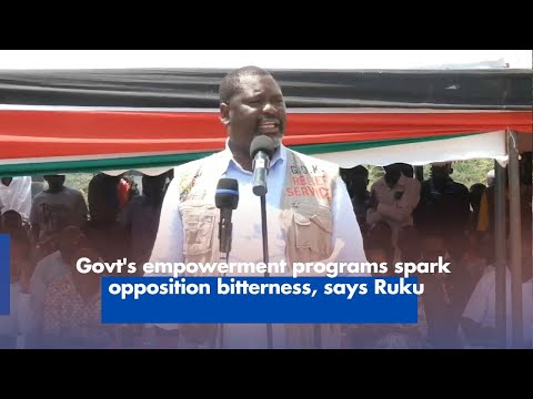 Govt's empowerment programs spark opposition bitterness, says Ruku