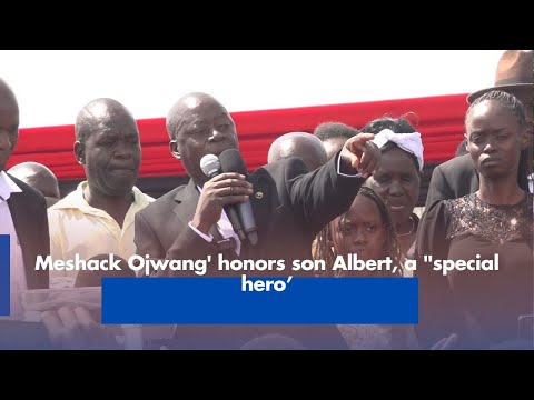 Meshack Ojwang' honors son Albert, a "special hero’