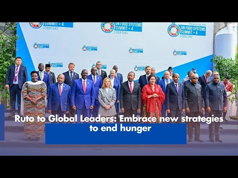 Ruto to Global Leaders   Embrace new strategies to end hunger