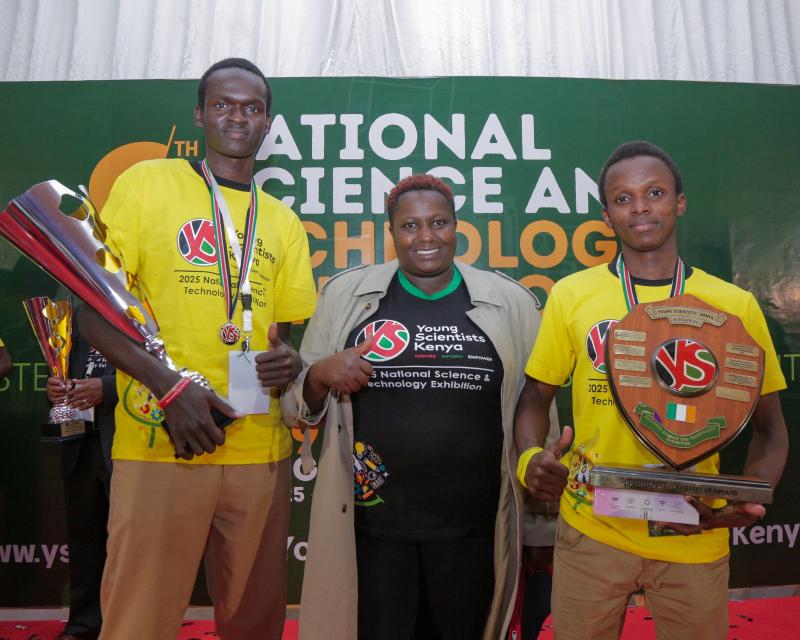 Eldoret students win science award with anti-corruption innovation