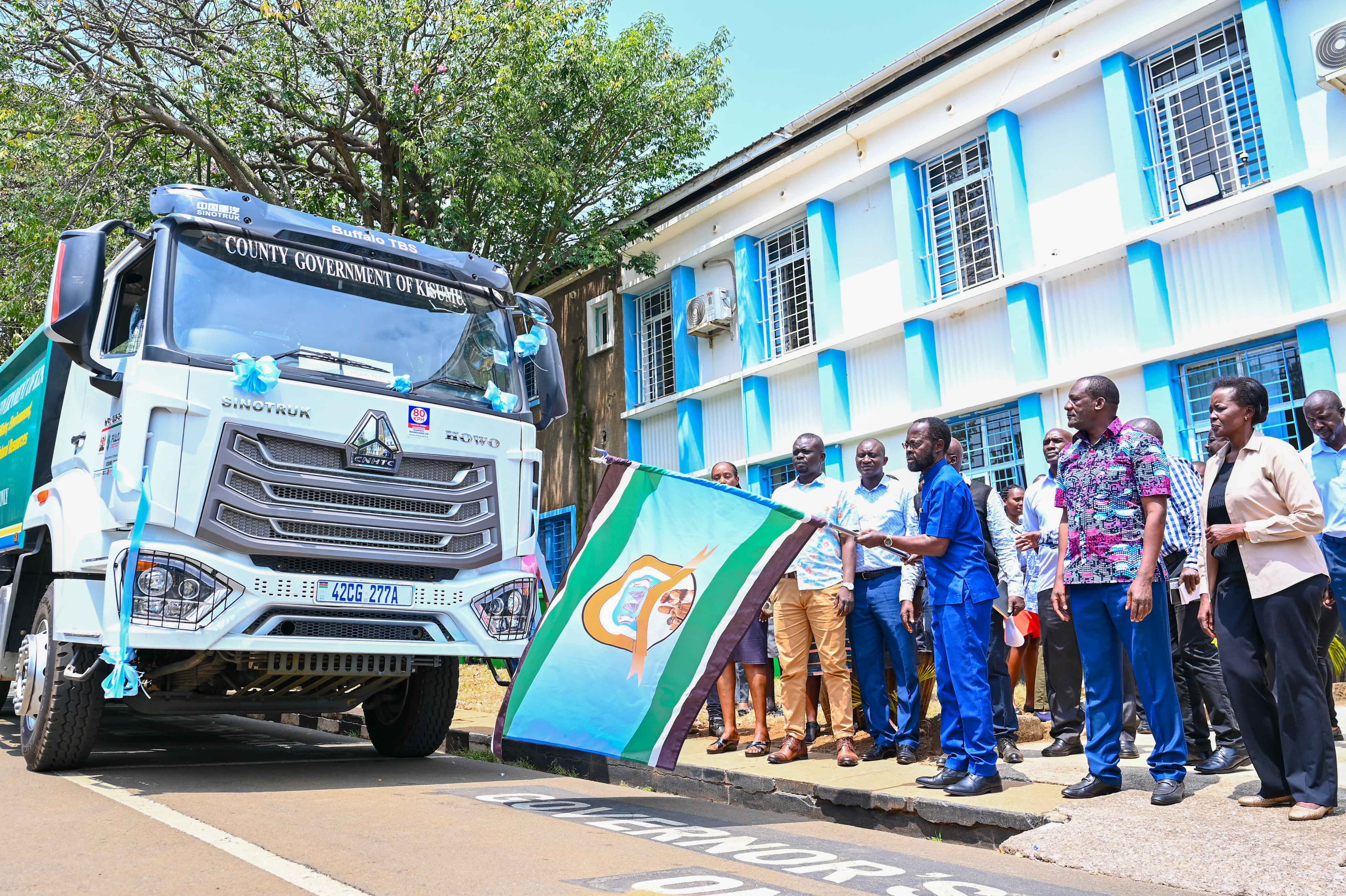 Kisumu Flags Off State-of-the-Art Waste Collection Truck to Boost City Sanitation