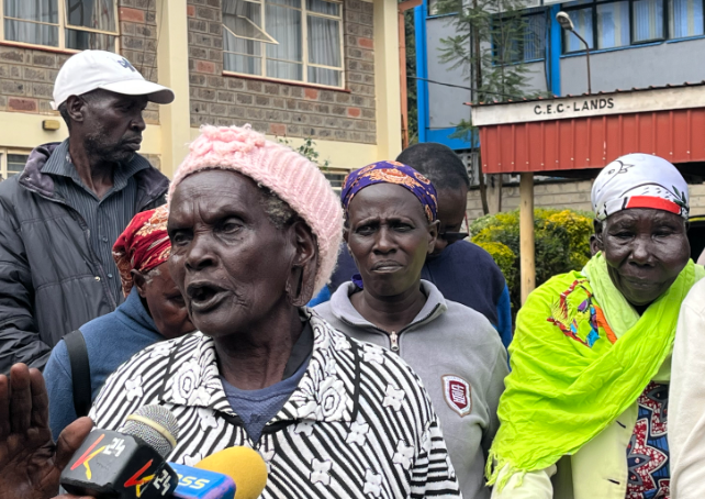 Elderly women stage protest over alleged land grab in Eldoret