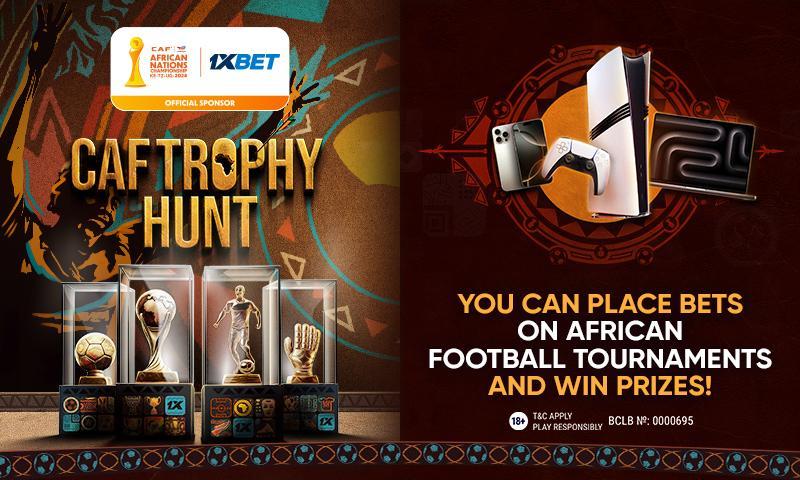 CAF Trophy Hunt: Win Samsung Galaxy, GoPro HERO13, PlayStation 5 Pro, and other prizes in 1xBet promo