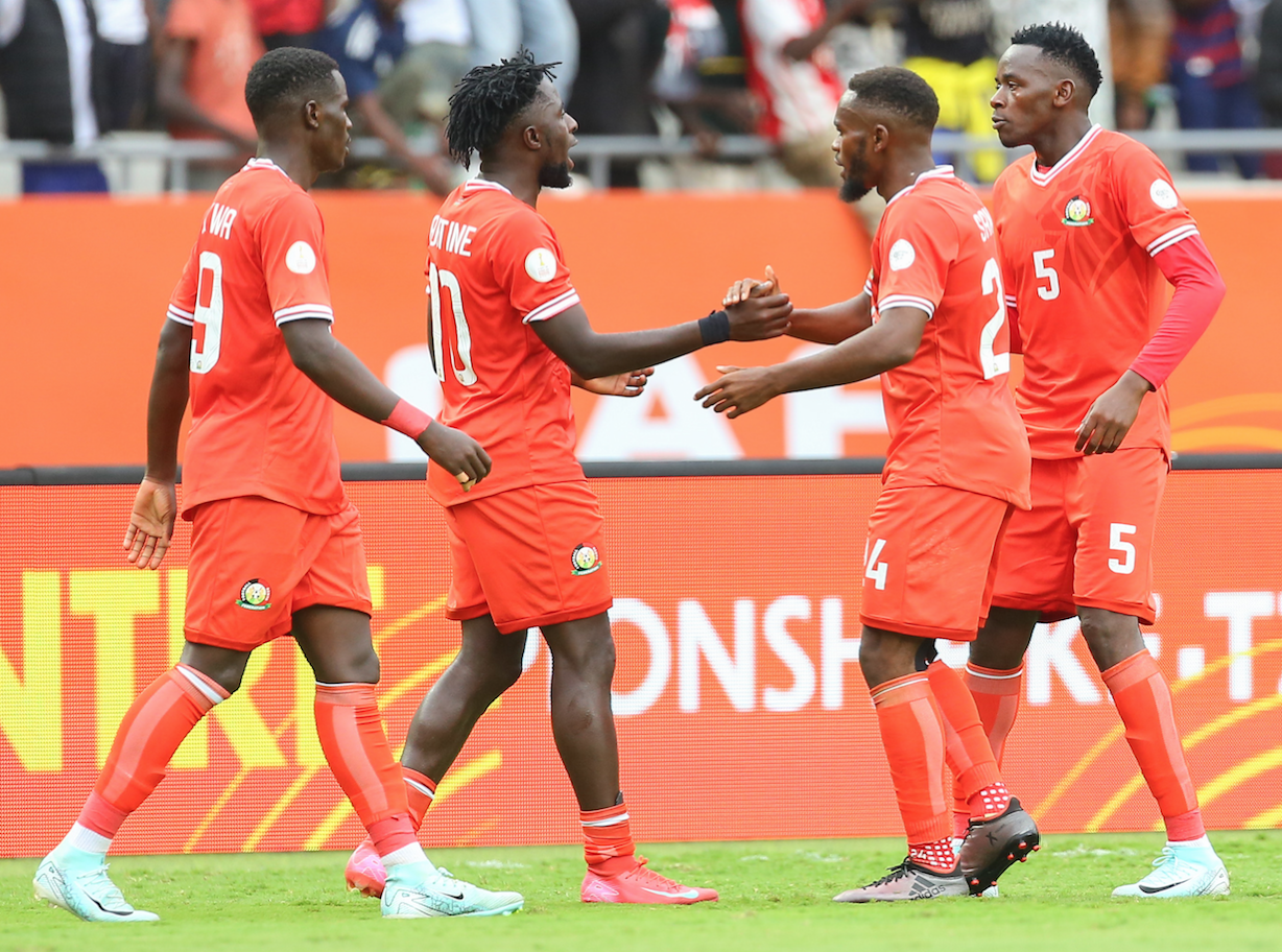 Harambee Stars' David Sakwa, Autin Odhiambo, Daniel Sakari and Alphonse Omija