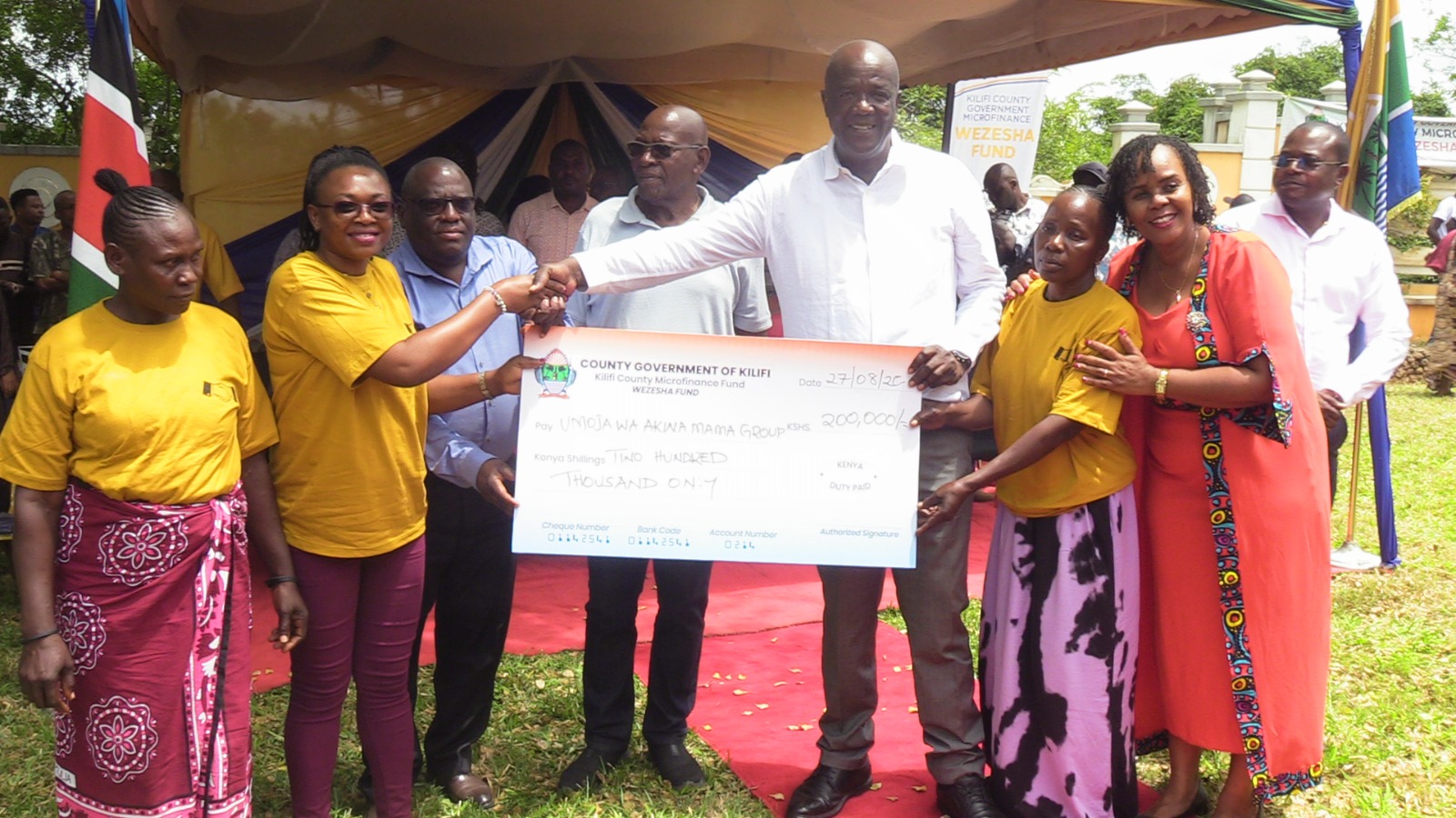 Boon for Kilifi SMEs as county disburses loans