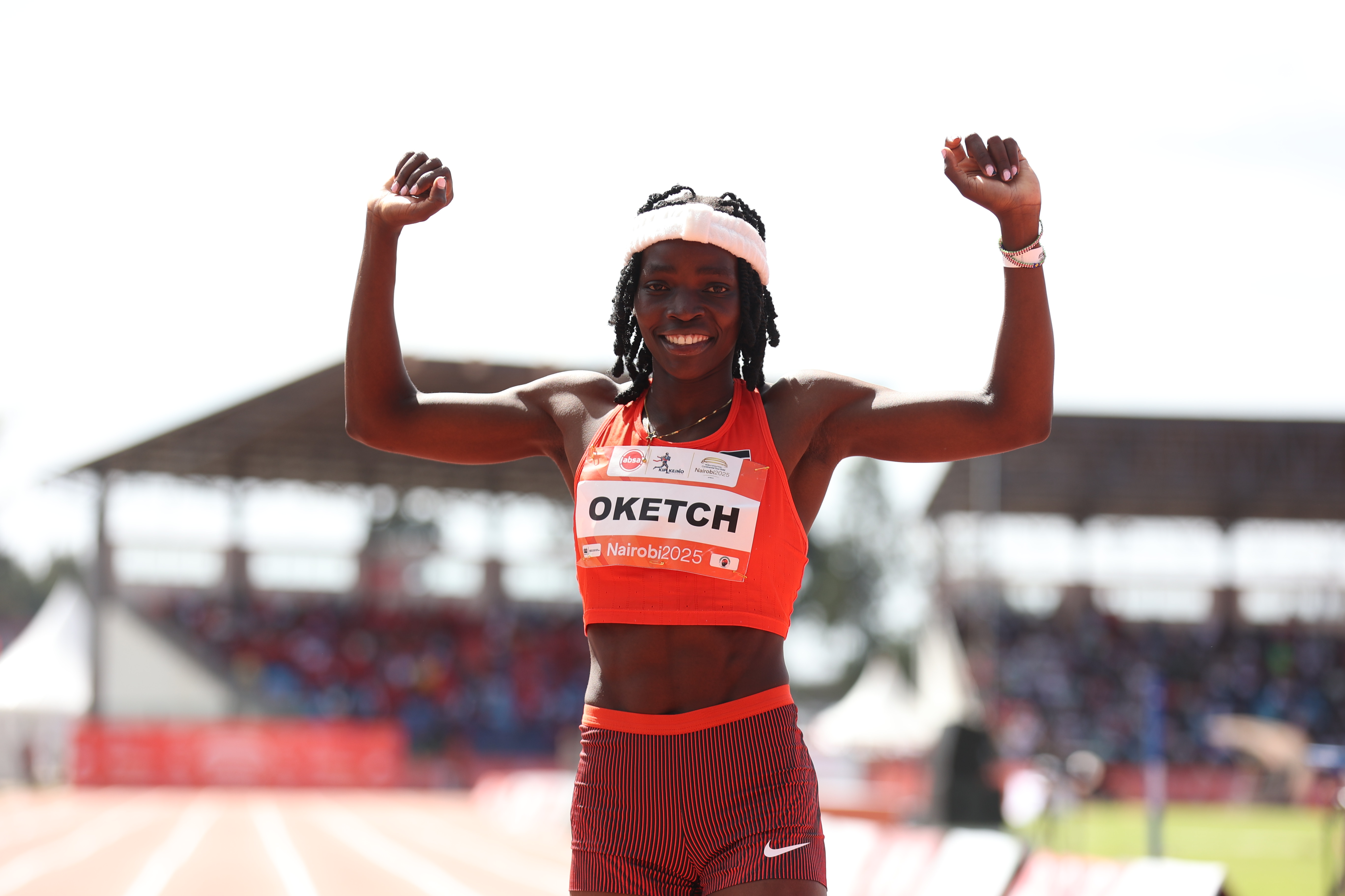 Mercy Oketch at the Kip Keino Classic