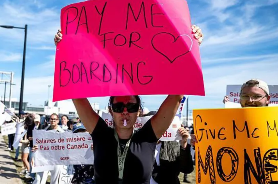 Would you work for no pay? Question behind Air Canada strike