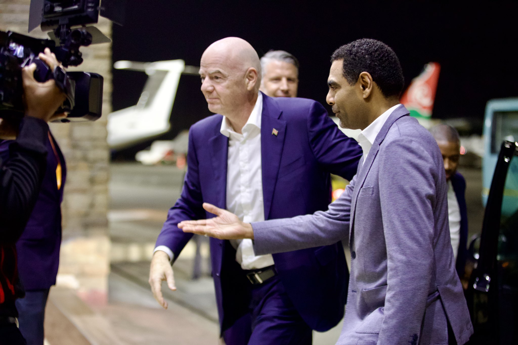 For the first time, FIFA President arrives in Kenya