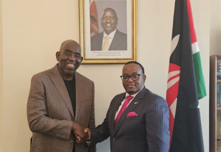 Kenyan envoy, AFTV founder join forces to amplify African football