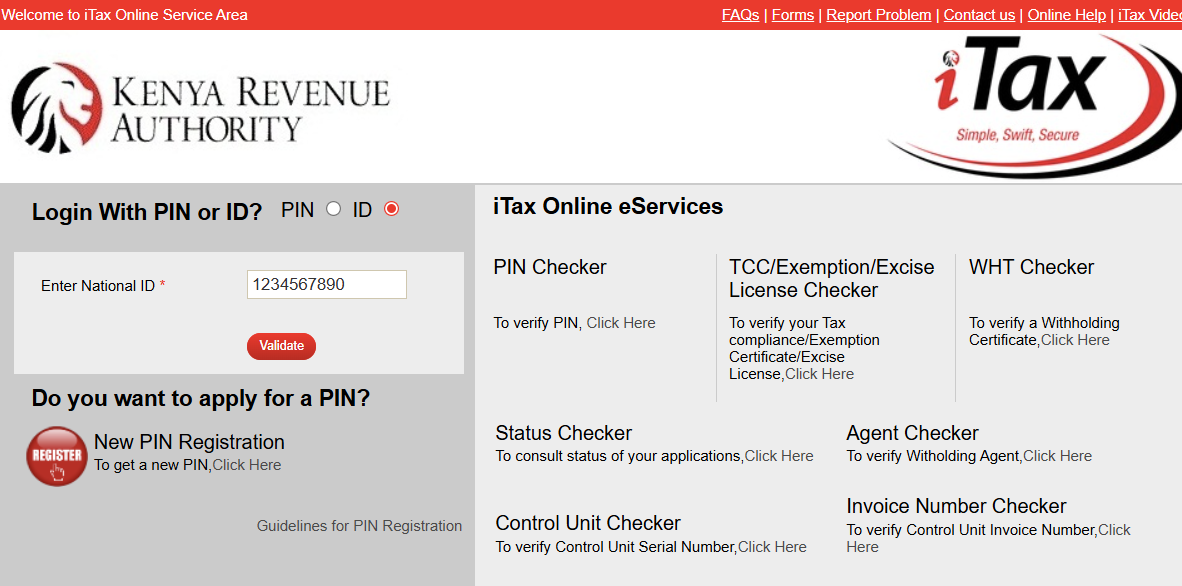 KRA introduces simplified tax filing with ID login