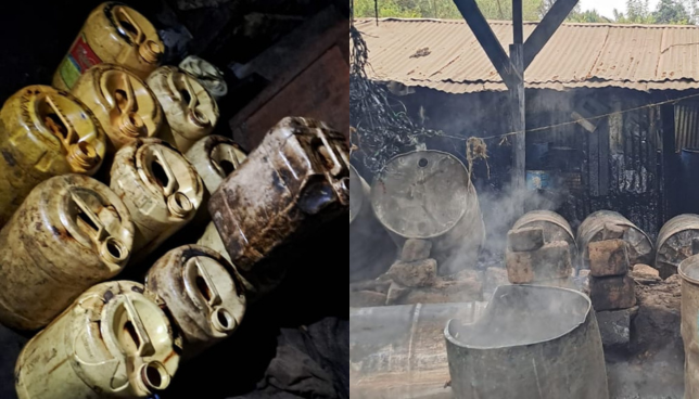 Over 10,000 Litres of Illicit Brew Destroyed in Kahawa West Operation