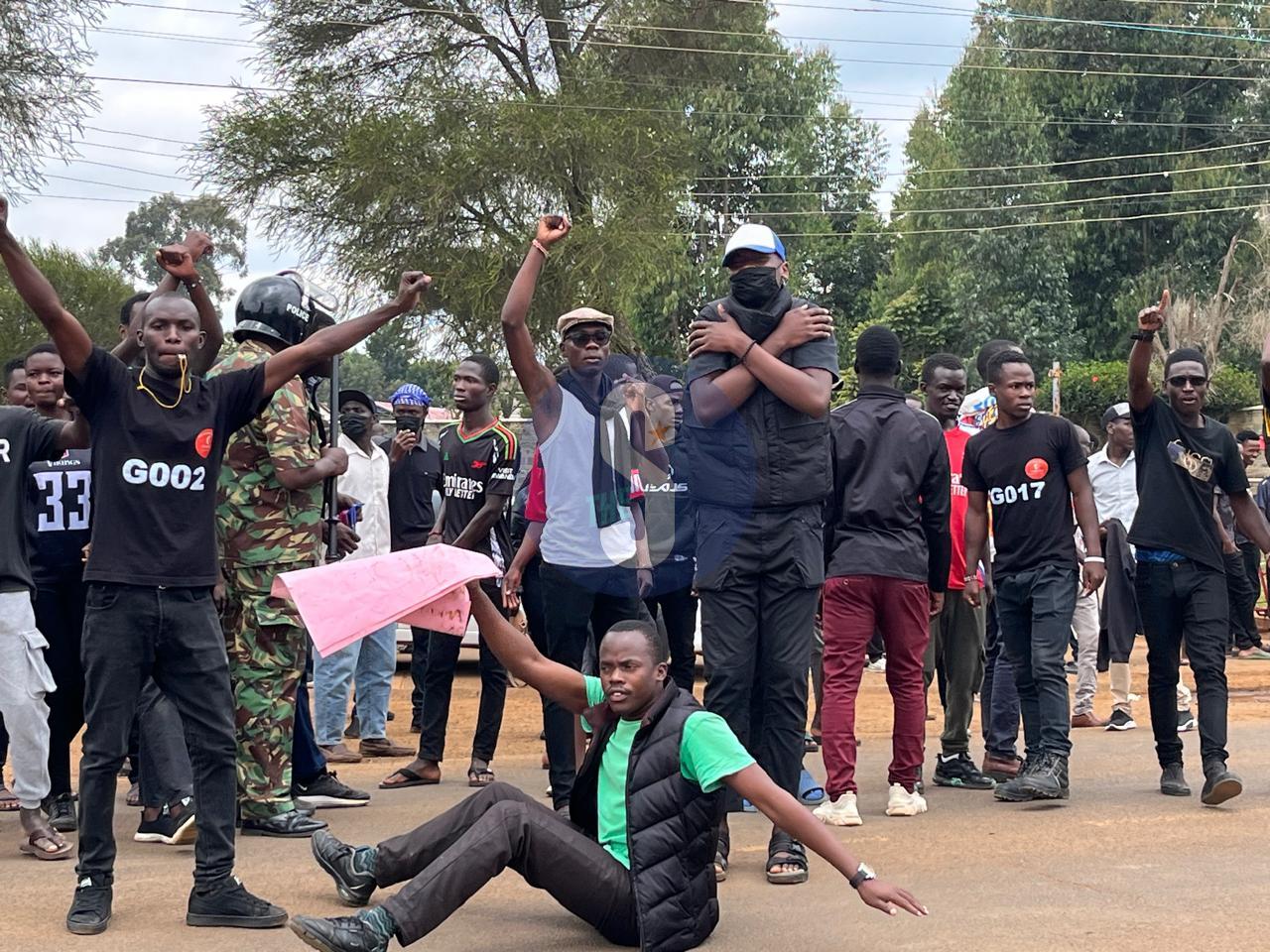Students protest after colleague’s stabbing
