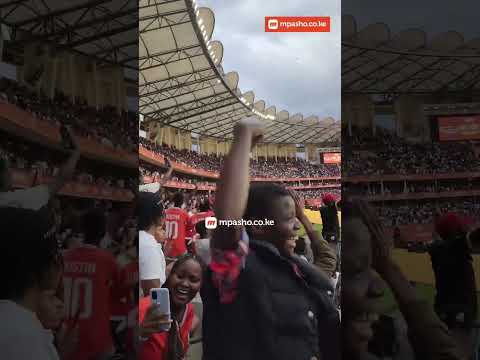 Harambee Stars Fans Celebration after Goal Against Madagascar at Kasarani Stadium during CHAN MATCH
