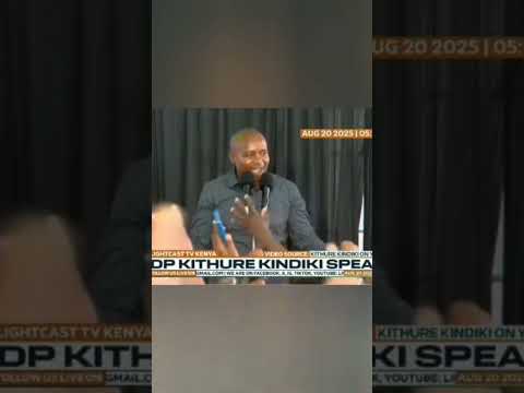 Kindiki joins in the 'Mbwegze' chants during his meeting with artists and creative