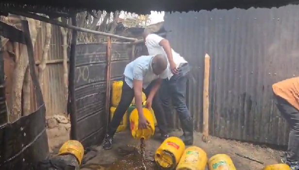 Police destroy illicit brew in Kahawa West