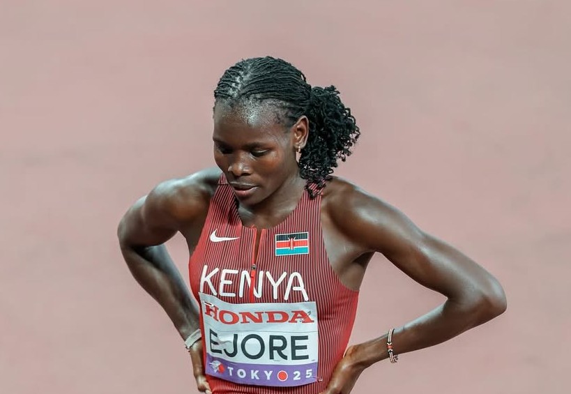 Susan Ejore at the Tokyo World Championships/ HANDOUT