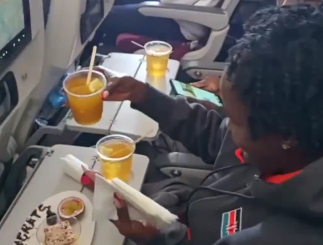 Jepchirchir honoured on flight home from Tokyo