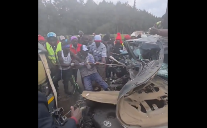 Several injured in crash at Kijabe Junction