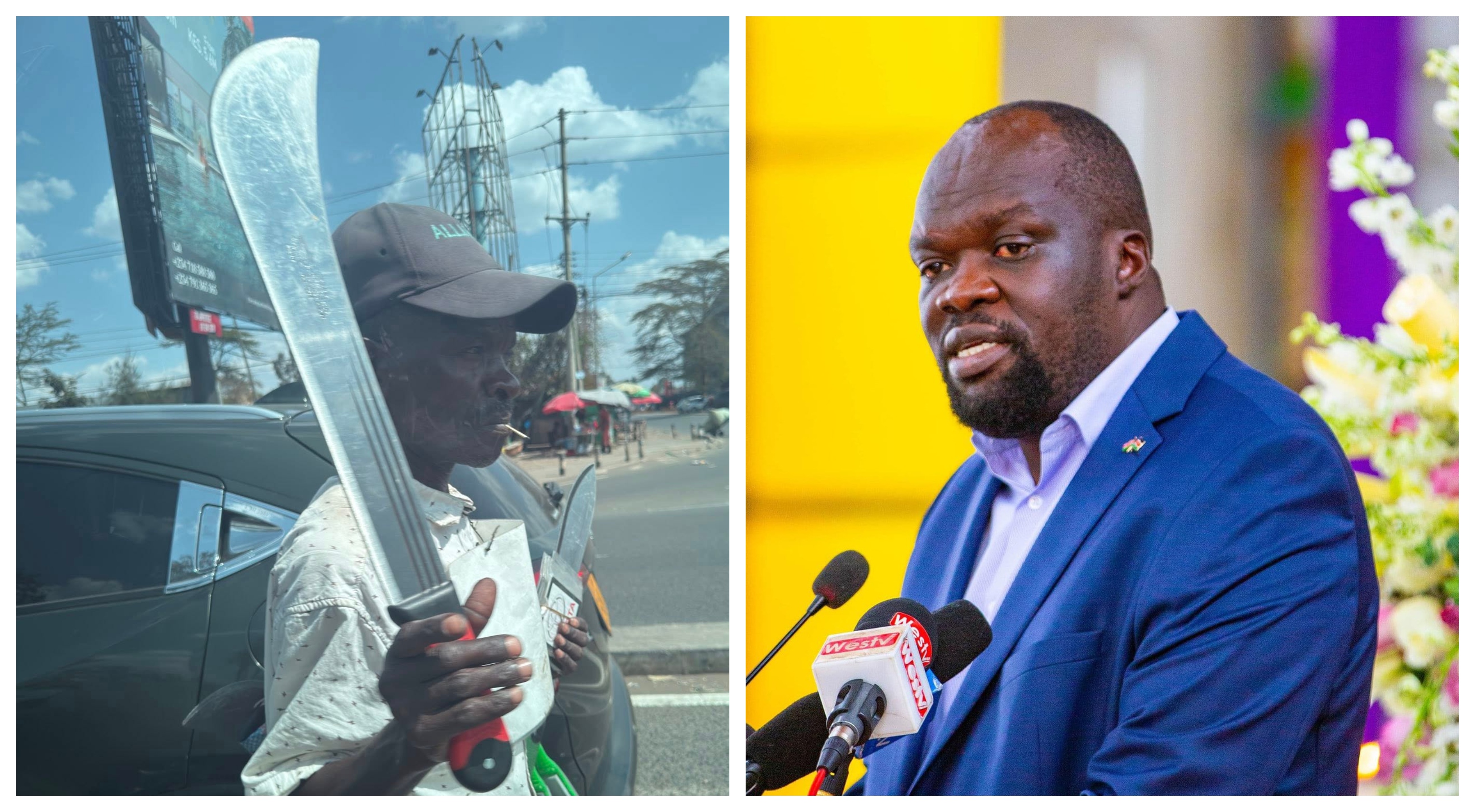 Robert Alai Raises Alarm Over Machete Hawkers in Nairobi Traffic