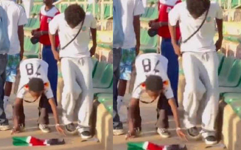 Youth captured desecrating Kenyan flag arrested