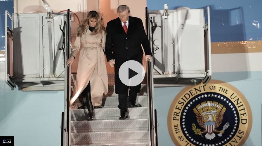 Trump hails 'very good' relationship as he arrives in UK for state visit