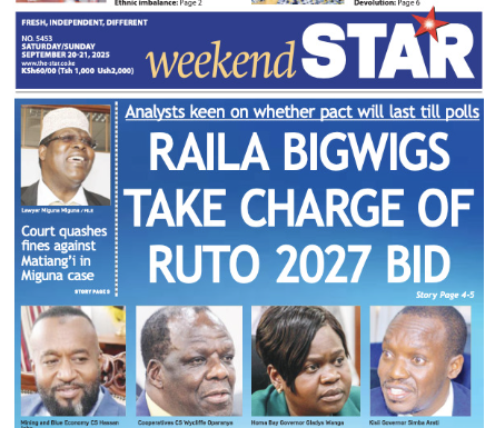 News brief: Raila bigwigs take charge of Ruto 2027 bid