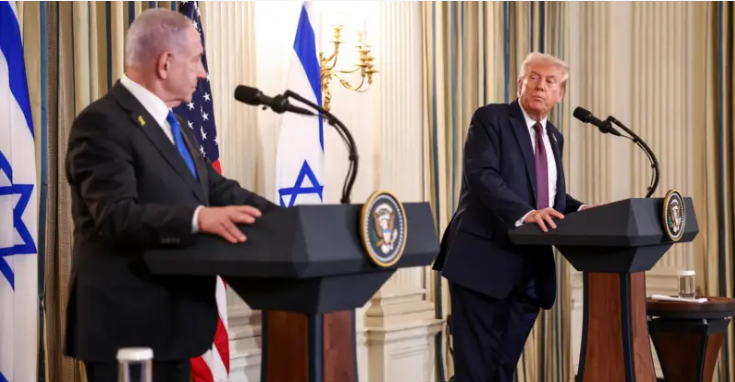 White House releases Trump's peace plan ahead of news conference