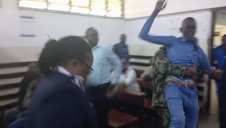 Activist interrupts court again, startles Judge
