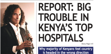 Briefs: Report: Big trouble in Kenya's top hospitals
