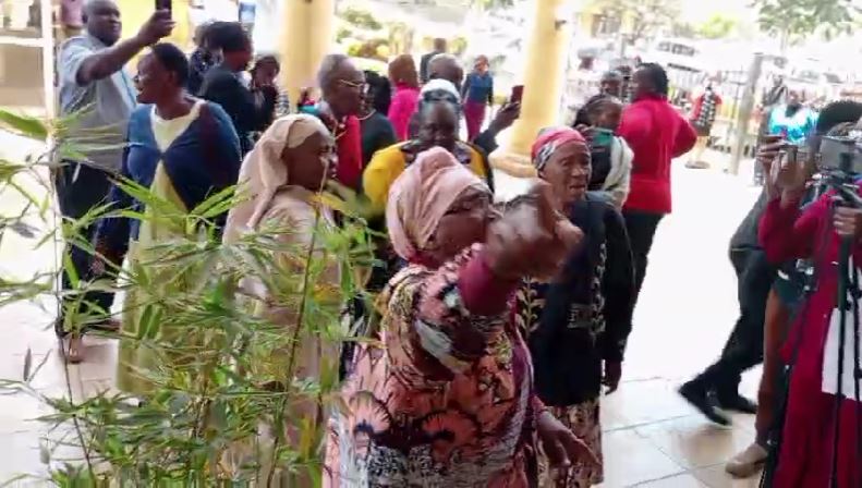 Chaos at Milimani as elderly women stage protest