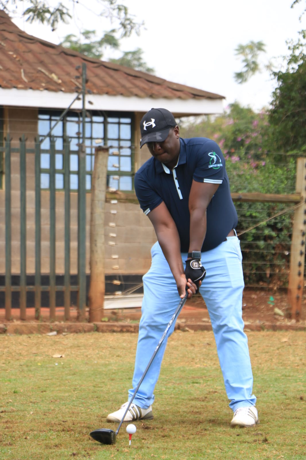 Lee Munene, a Legendary golfer, in action during a past tournament at Ruiru Sports Club